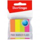 Флажки-закладки Berlingo, 12х50мм, 100лх4 неоновых цвета