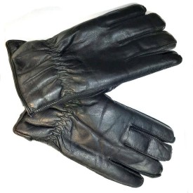 Мужские зимние перчатки кожаные