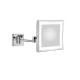 AF51403 Увеличительное LED зеркало квадрат 21х21 с подсветкой настенное хром