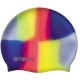 Шапочка для плавания детская силикон ATEMI многоцветная