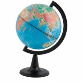 Глобус физический Глобусный мир, 15см, на круглой подставке