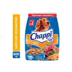 Сухой корм для собак Chappi . 600гр в ассортименте