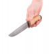 Нож "Лиса"(нержавеющая дамасская сталь,береста/текстолит)