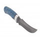 Нож "Сокол" (нержавеющая дамасская сталь, кап клёна стабилизированный/алюминий.)