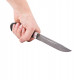 Нож "Финка-2"(нержавеющая дамасская сталь,граб/алюминий.)